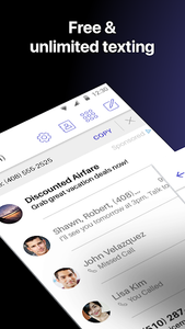 Text Free: WiFi Calling App - عکس برنامه موبایلی اندروید
