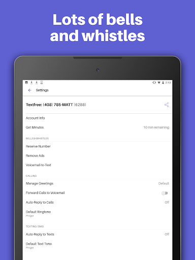 Text Free: Calling & Texting - عکس برنامه موبایلی اندروید