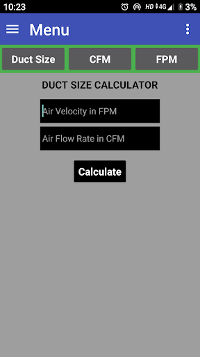 Duct Calculator - عکس برنامه موبایلی اندروید