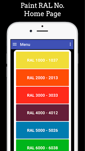 Paint RAL No - عکس برنامه موبایلی اندروید