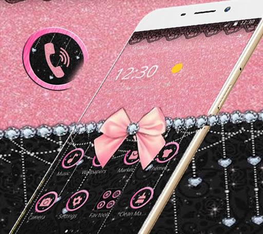 Pink Black Bowknot Business Theme - عکس برنامه موبایلی اندروید