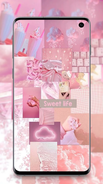 pink wallpaper - Image screenshot of android app