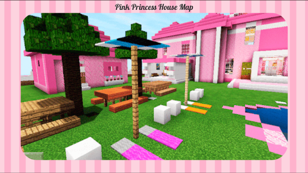 Pink Princess House MCPE Map - Image screenshot of android app