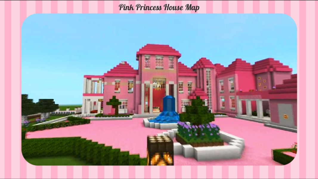 Pink Princess House MCPE Map - Image screenshot of android app