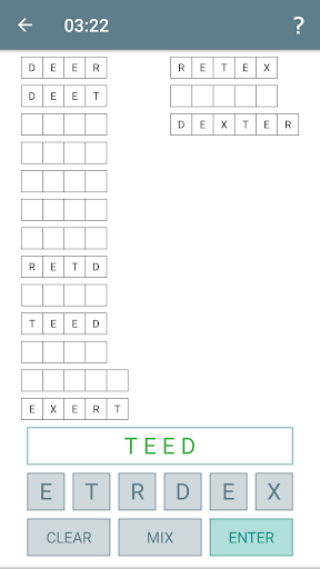 Anagram - Classic Puzzle Game - Gameplay image of android game