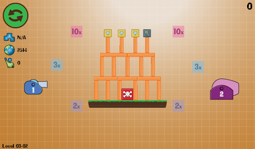 Box Topple - Knockdown! - Gameplay image of android game