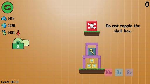 Box Topple - Knockdown! - Gameplay image of android game