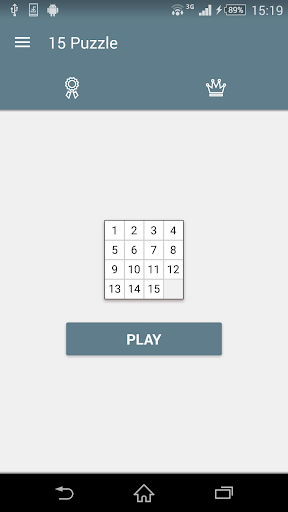 15 Puzzle (Game of Fifteen) - Gameplay image of android game
