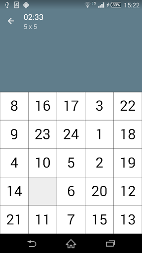 15 Puzzle (Game of Fifteen) - Gameplay image of android game