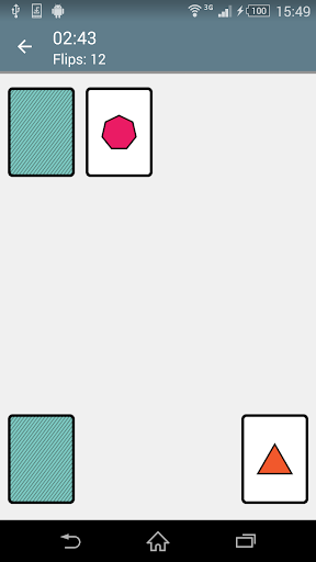 Concentration (Matching Pairs) - Gameplay image of android game