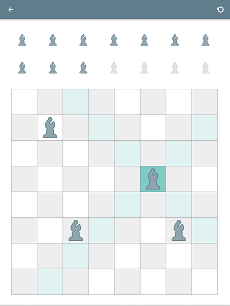 8 Queens - Chess Puzzle Game - Gameplay image of android game