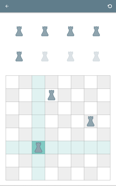8 Queens - Chess Puzzle Game - Gameplay image of android game