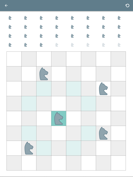 8 Queens - Chess Puzzle Game - Gameplay image of android game
