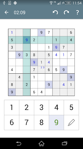 Sudoku - Classic Puzzle Game - Gameplay image of android game