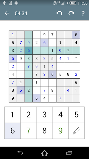 Sudoku - Classic Puzzle Game - Gameplay image of android game