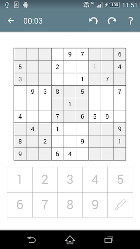 Sudoku - Classic Puzzle Game - Gameplay image of android game