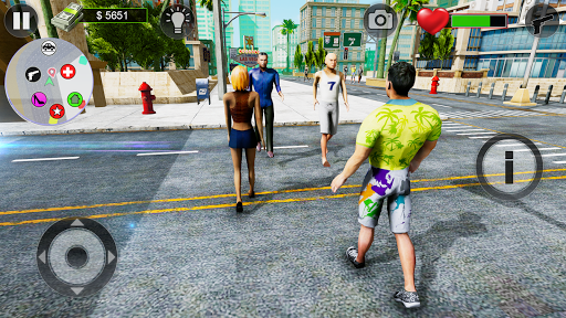 Miami 3D City Open World - Gameplay image of android game