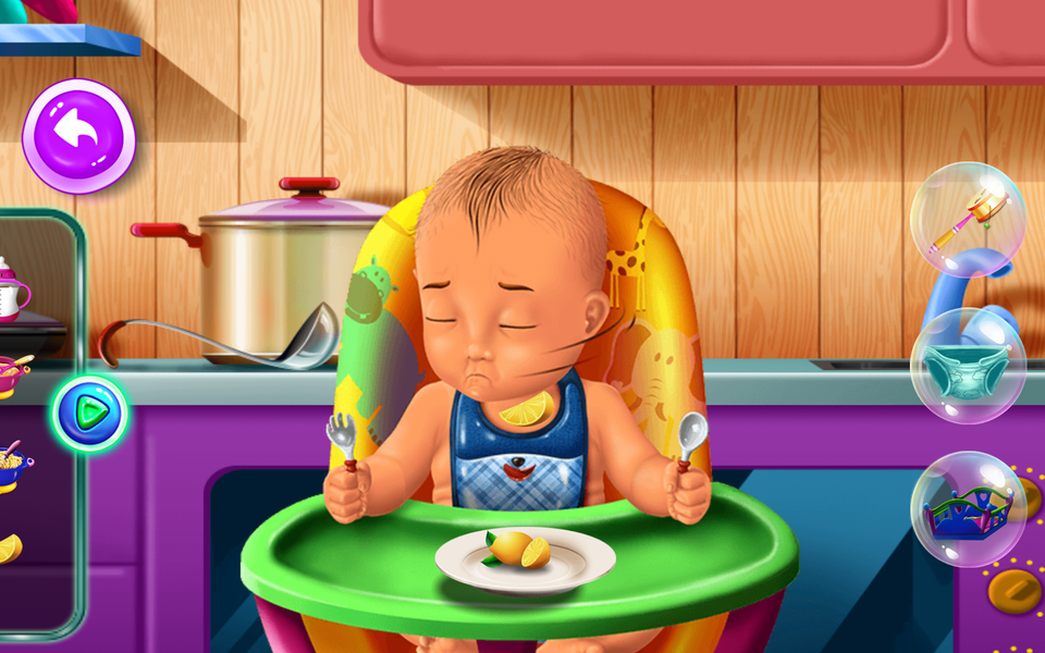 Newborn Baby Care Babysitter - Gameplay image of android game