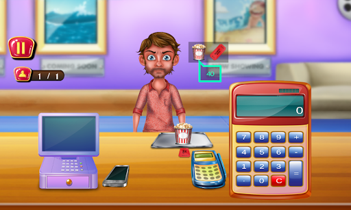 Cinema Cashier Kids Games Sim - عکس بازی موبایلی اندروید