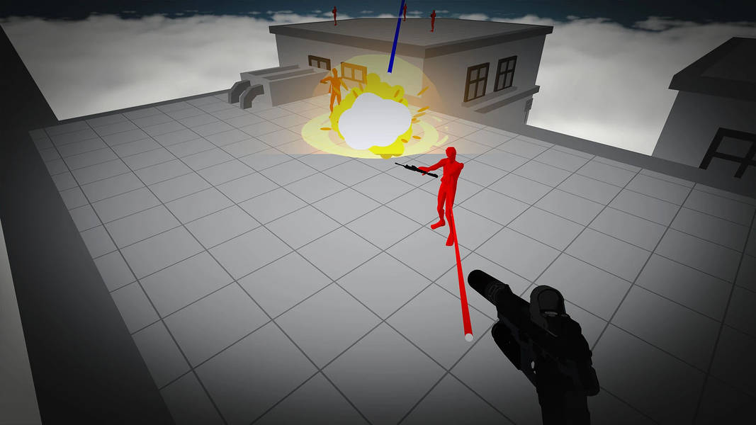 Gun Rush - Gun Shooter and Par - Gameplay image of android game