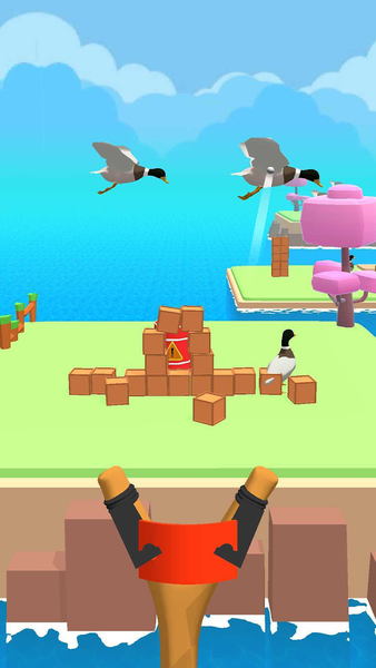 Slingshot 3D - Gameplay image of android game