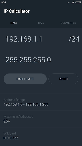 Network IP Subnet Calculator - عکس برنامه موبایلی اندروید