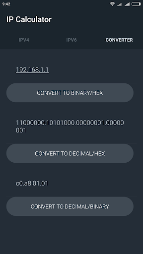 Network IP Subnet Calculator - Image screenshot of android app