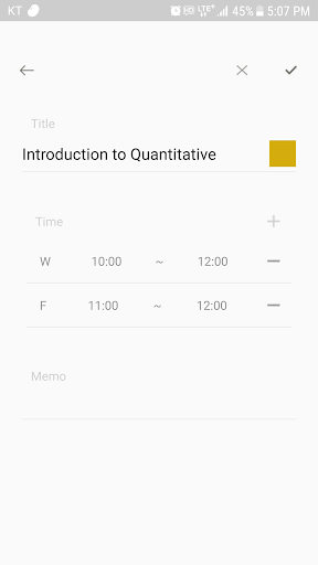 Timetable: a lovely scheduler - عکس برنامه موبایلی اندروید