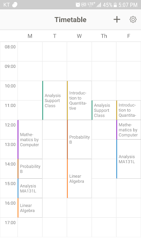 Timetable: a lovely scheduler - Image screenshot of android app