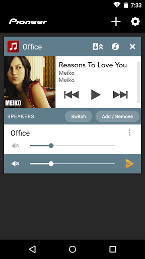 Pioneer Music Control App - عکس برنامه موبایلی اندروید
