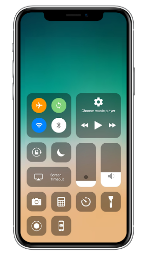 Control Center iOS 15 Pro - عکس برنامه موبایلی اندروید