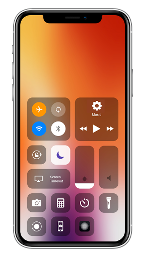 Control Center iOS 15 Pro - عکس برنامه موبایلی اندروید