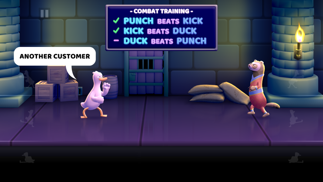 Punch Kick Duck - Gameplay image of android game