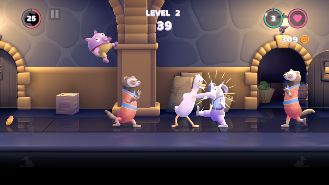 Punch Kick Duck - Gameplay image of android game