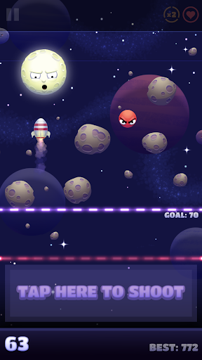 Shoot The Moon - Gameplay image of android game
