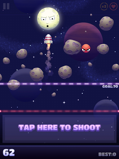 Shoot The Moon - Gameplay image of android game