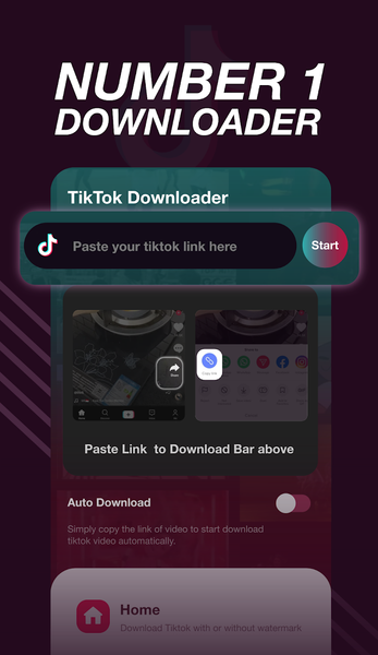 TokTok - TikTok Downloader No - Image screenshot of android app