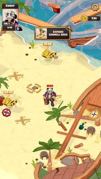 The Lost Pirate: Treasure Hunt - Gameplay image of android game