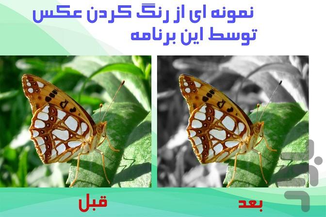 رنگ کردن عکس (ویرایشگر عکس) - عکس برنامه موبایلی اندروید