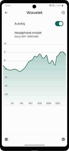 Wavelet: headphone specific EQ - Image screenshot of android app