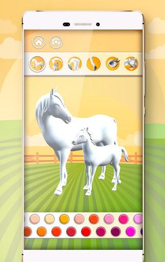 Horse Coloring Book 3D - Gameplay image of android game