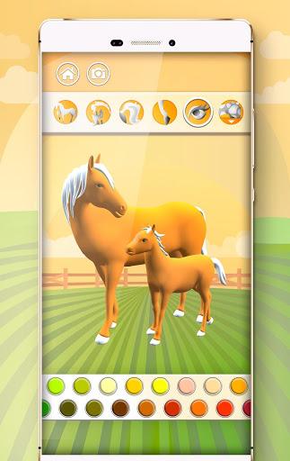 Horse Coloring Book 3D - عکس بازی موبایلی اندروید