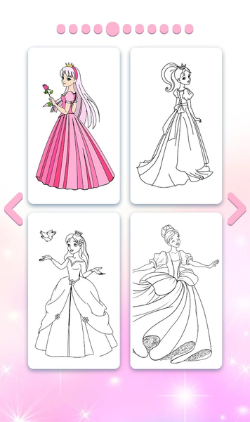 Princess Coloring by Number - Image screenshot of android app