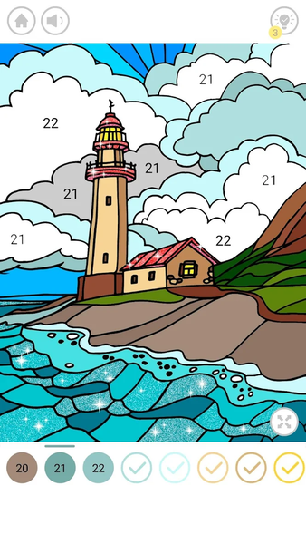 Relax Color by Number Game - Image screenshot of android app