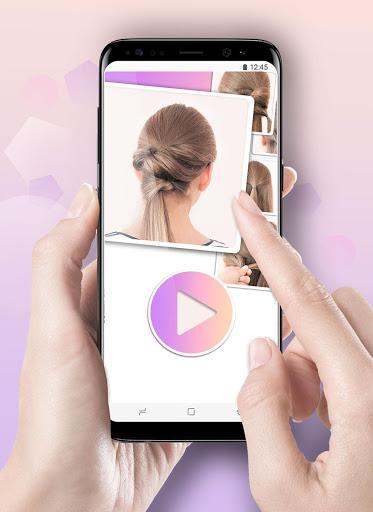 Hairstyles step by step - Image screenshot of android app