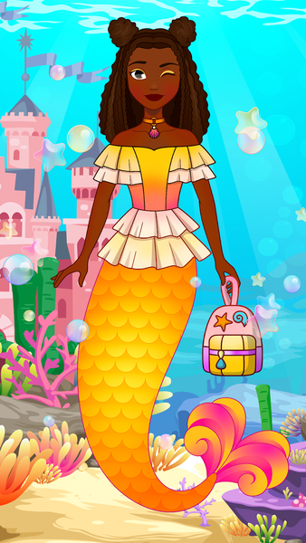 Mermaid Princess Dress Up - عکس بازی موبایلی اندروید