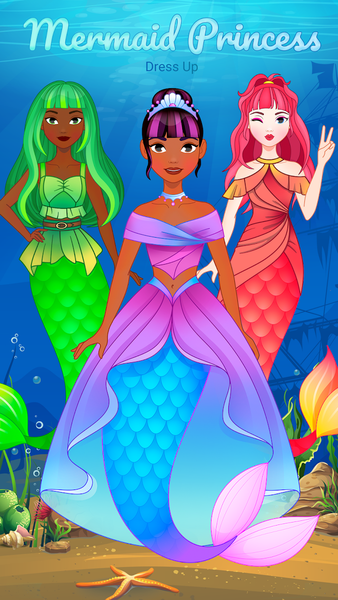 Mermaid Princess Dress Up - عکس بازی موبایلی اندروید