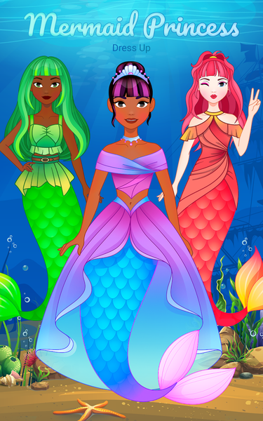Mermaid Princess Dress Up - عکس بازی موبایلی اندروید