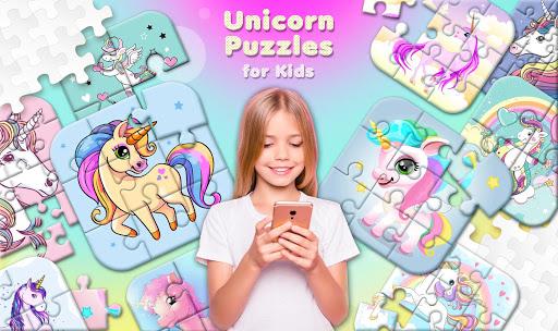 Unicorn Puzzles for Kids - Gameplay image of android game