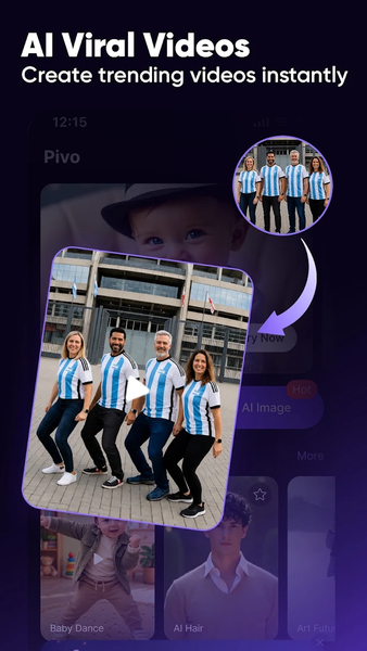 Pivo AI - AI Video Maker - عکس برنامه موبایلی اندروید